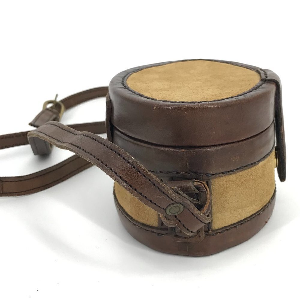 Tristan & Isuet VTG Leather Suede Canteen Structured Crossbody Bag Rare - Picture 2 of 10
